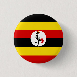 Flagge Ugandas Button