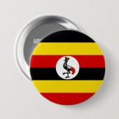 Flagge Ugandas Button (Vorne & Hinten)