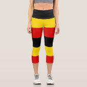 Flagge Ugandas Capri Leggings (Vorderseite)