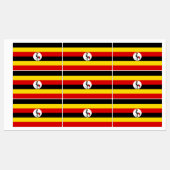 Flagge Ugandas Etiketten (Blatt)
