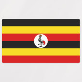 Flagge Ugandas Etiketten (Design 1)