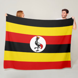 Flagge Ugandas Fleecedecke