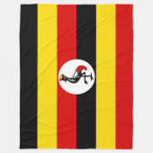 Flagge Ugandas Fleecedecke (Vorderseite)