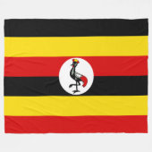 Flagge Ugandas Fleecedecke (Vorderseite (Horizontal))