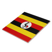 Flagge Ugandas Fliese (Seite)