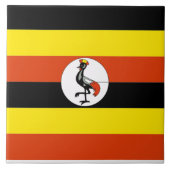 Flagge Ugandas Fliese (Vorderseite)