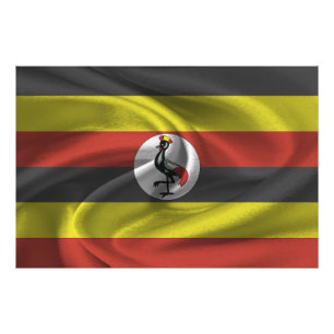 Flagge Ugandas Fotodruck