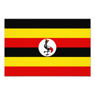 Flagge Ugandas Fotodruck