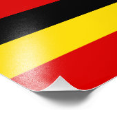 Flagge Ugandas Fotodruck (Ecke)