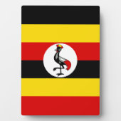 Flagge Ugandas Fotoplatte (Vorderseite)