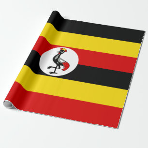 Flagge Ugandas Geschenkpapier