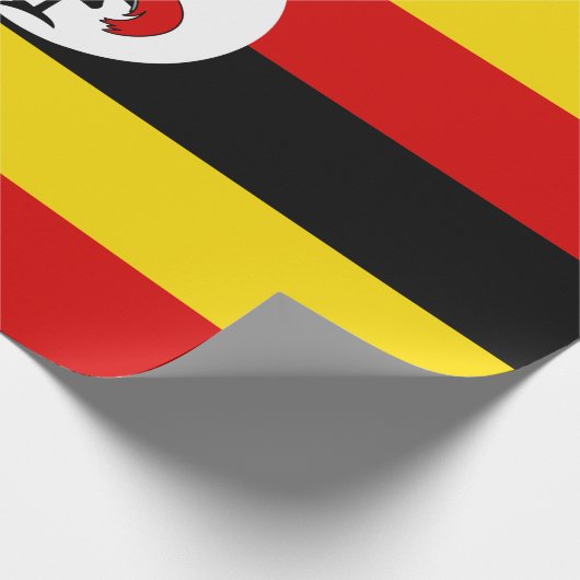 Flagge Ugandas Geschenkpapier (Ecke)