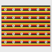 Flagge Ugandas Geschenkpapier (Flach)