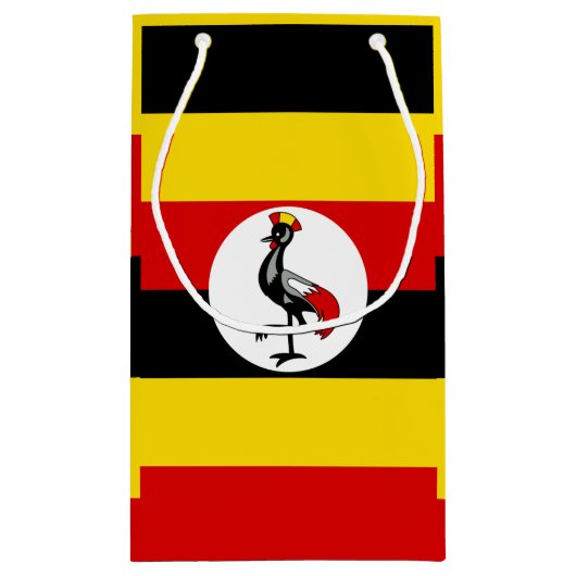 Flagge Ugandas-Geschenktasche Kleine Geschenktüte (Rückseite)