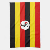 Flagge Ugandas Geschirrtuch (Vertikal)
