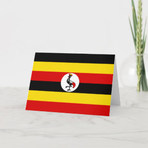 Flagge Ugandas Karte