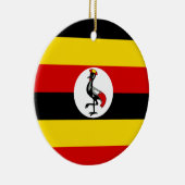 Flagge Ugandas Keramik Ornament (Rechts)