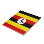Flagge Ugandas Keramik Tile Fliese (Seite)