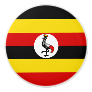 Flagge Ugandas Keramikknauf