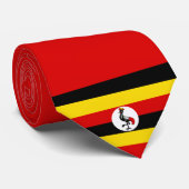 Flagge Ugandas Krawatte (Gerollt)