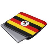 Flagge Ugandas Laptopschutzhülle (Vorne Knopf)