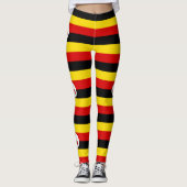 Flagge Ugandas Leggings (Vorderseite)