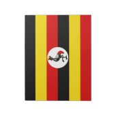 Flagge Ugandas Notizblock (Rotiert)