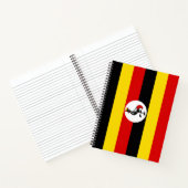 Flagge Ugandas Notizblock (Innenseite)