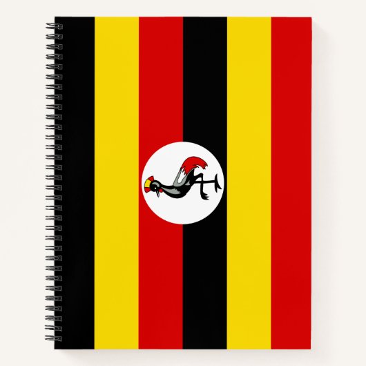 Flagge Ugandas Notizblock (Vorderseite)
