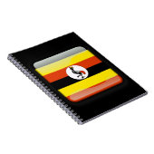 Flagge Ugandas Notizblock (Rechte Seite)