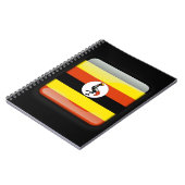 Flagge Ugandas Notizblock (Linke Seite)