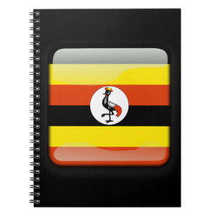 Flagge Ugandas Notizblock