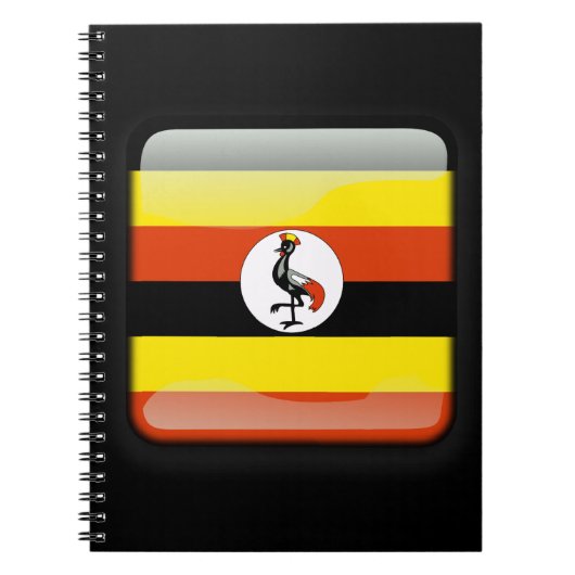 Flagge Ugandas Notizblock (Vorderseite)