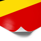 Flagge Ugandas Poster (Ecke)