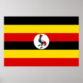 Flagge Ugandas Poster (Vorne)
