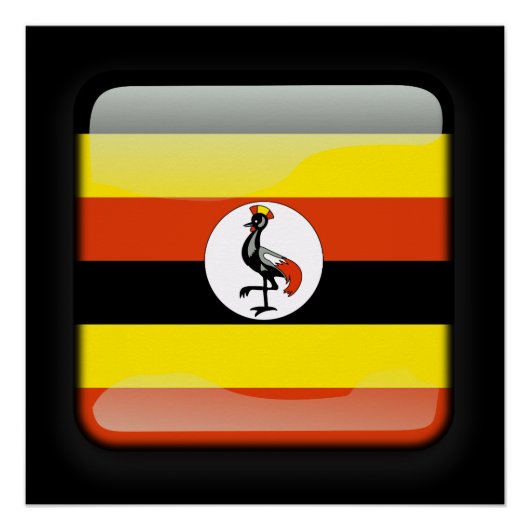 Flagge Ugandas Poster (Vorderseite)