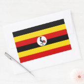 Flagge Ugandas Rechteckiger Aufkleber (Umschlag)