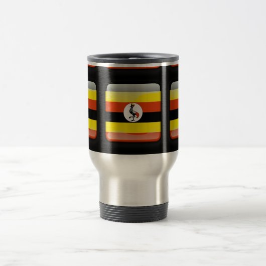 Flagge Ugandas Reisebecher (Mittel)