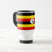 Flagge Ugandas Reisebecher (Vorderseite Links)