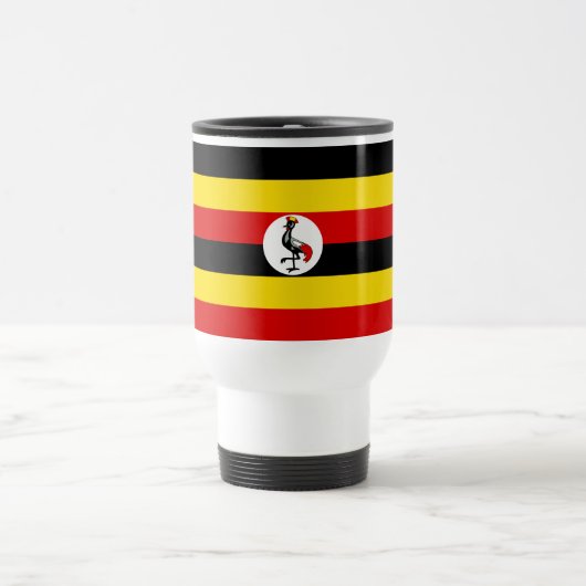 Flagge Ugandas Reisebecher (Mittel)