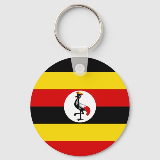 Flagge Ugandas Schlüsselanhänger (Vorderseite)