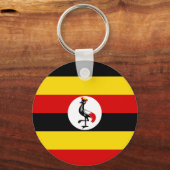 Flagge Ugandas Schlüsselanhänger (Vorderseite)