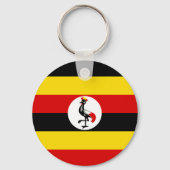 Flagge Ugandas Schlüsselanhänger (Rückseite)