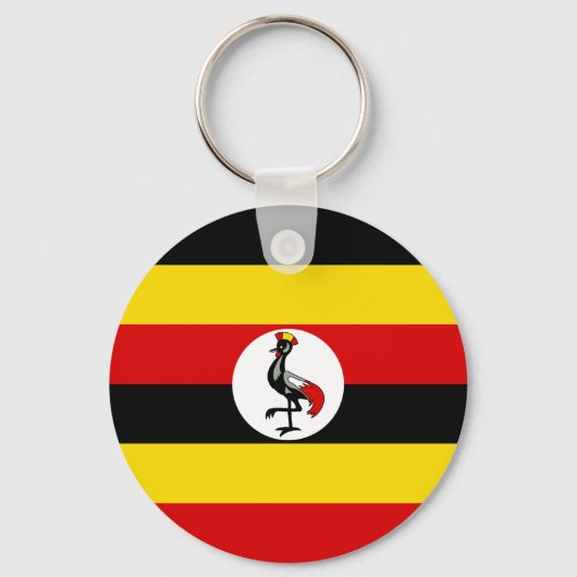 Flagge Ugandas Schlüsselanhänger (Vorderseite)