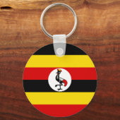 Flagge Ugandas Schlüsselanhänger (Rückseite)