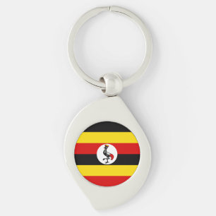 Flagge Ugandas Schlüsselanhänger