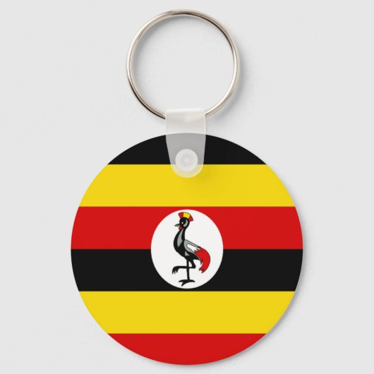Flagge Ugandas Schlüsselanhänger (Vorderseite)
