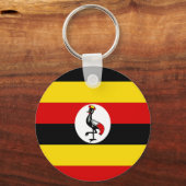 Flagge Ugandas Schlüsselanhänger (Vorderseite)