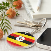 Flagge Ugandas Schlüsselanhänger (Vorderseite rechts)