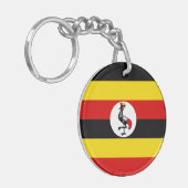 Flagge Ugandas Schlüsselanhänger (Vorderseite links)
